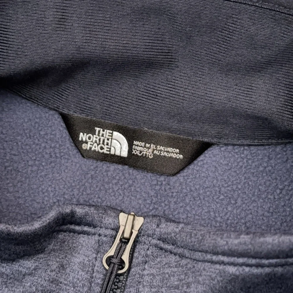 The North Face Skyline 1/2 Zip Fleece Men's XXL‎ Blue Mock Neck Embroidered